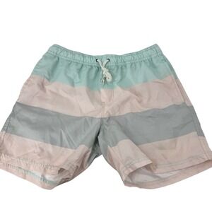 Swim Pastel Striped‎ Swim Trunks